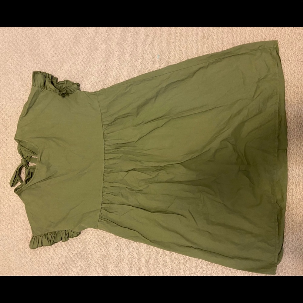 Olive green Mini Dress